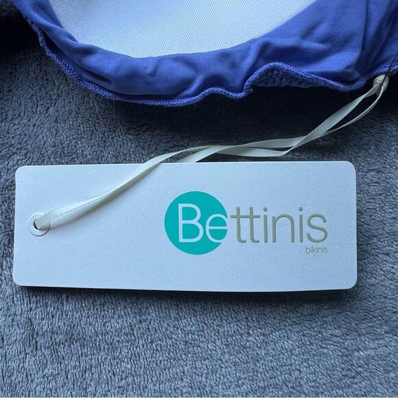 NEW Revolve Bettinis Bikini Set Swimwear Smocked Bikini Top XS Bottom M L - Picture 8 of 16